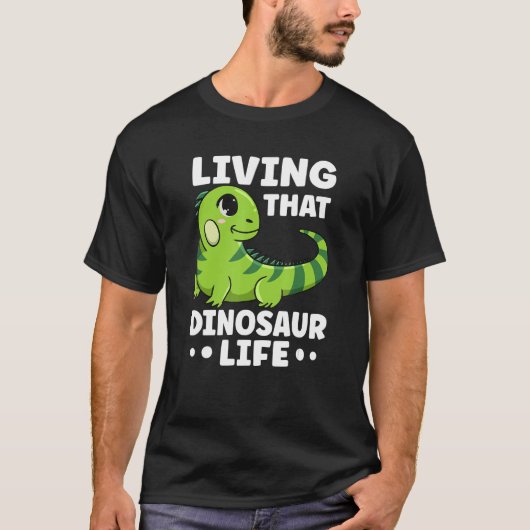 Das Dinosaurier-Lebensangebot für eine Iguana T-Shirt (Vorderseite)