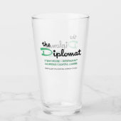 Das Diplomat Restaurant, Chicago, IL Glas (Vorderseite)