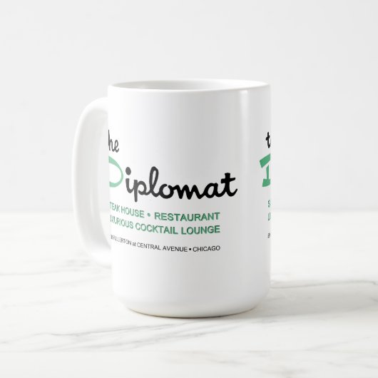 Das Diplomat Restaurant, Chicago, IL Kaffeetasse (Vorderseite Links)
