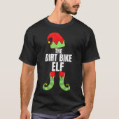 Das Dirt Bike Elf Familie Weihnachtsgruppe T-Shirt (Vorderseite)