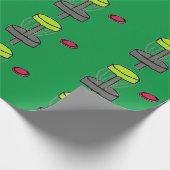 Das Discgolfkorb-Verpackungspapier Geschenkpapier (Ecke)