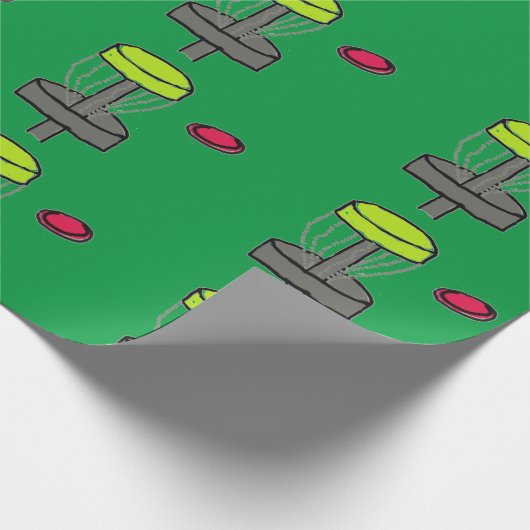 Das Discgolfkorb-Verpackungspapier Geschenkpapier (Ecke)