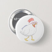 Das Disco-Huhn Button (Vorne & Hinten)