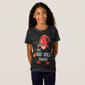 Das Disk Golf Gnome Match Family Weihnachtsspiel T-Shirt (Vorne ganz)