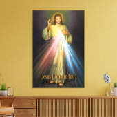 DAS DIVINE MERCY-LIEFERBILD LEINWANDDRUCK (Insitu (Wohnzimmer))