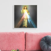 DAS DIVINE MERCY-LIEFERBILD LEINWANDDRUCK (Insitu (Wohnzimmer))