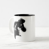 Das DJ Zweifarbige Tasse (Vorderseite Links)