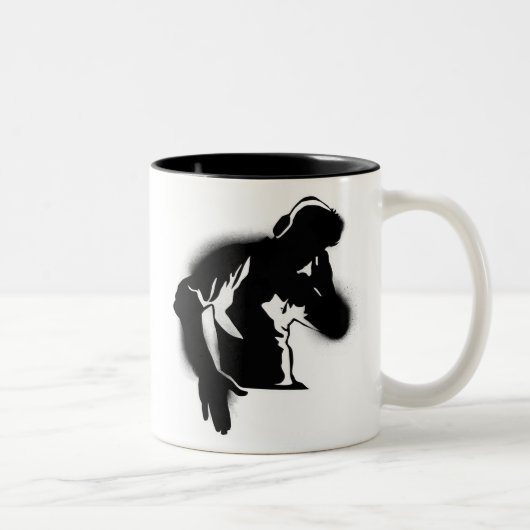 Das DJ Zweifarbige Tasse (Rechts)