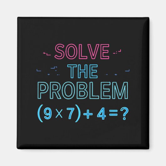 Das Do Solve Problem Math 67 Meme Magnet (Vorne)