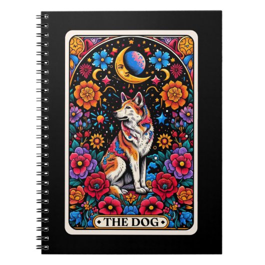 Das Dog Spirit Tarot Card Notebook Notizblock (Vorderseite)