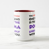 Das Dogma lebt laut hohe Tasse (Zentrum)