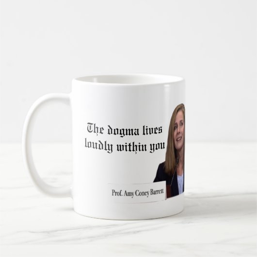 Das Dogma lebt laut innerhalb Sie (Farbe) Kaffeetasse (Links)