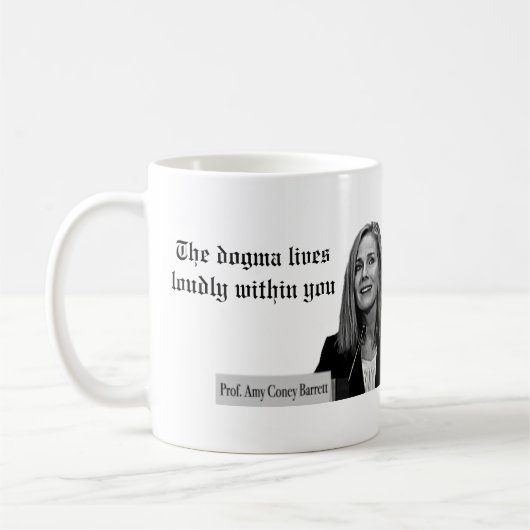 Das Dogma lebt laut innerhalb Sie Kaffeetasse (Links)