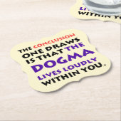 Das Dogma lebt laut Pub-Untersetzer-Set Untersetzer (angewinkelt)