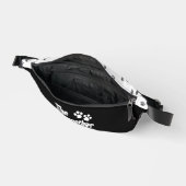 Das Dogmaterschwarz-weiß-unterhaltsame Sprichwort Bauchtasche (Offen)