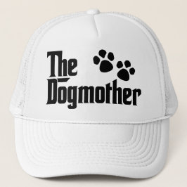 Das Dogmaterschwarz-weiß-unterhaltsame Sprichwort Truckerkappe