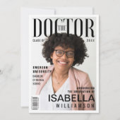 Das Doktor-Magazin "Trendy Doctor Graduate Foto" Ankündigung (Vorderseite)