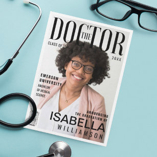 Das Doktor-Magazin "Trendy Doctor Graduate Foto" Ankündigung