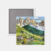 Das Dolomiten-Magnet Magnet (Vorderseite/Rückseite)