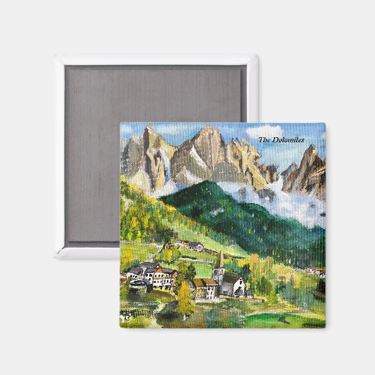 Das Dolomiten-Magnet Magnet (Vorderseite/Rückseite)