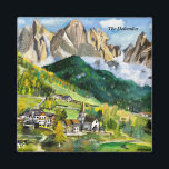 Das Dolomiten-Magnet Magnet<br><div class="desc">Die Dolomiten sind eine gewaltige Gebirgskette in den italienischen Alpen im Nordosten Italiens,  die sich über die Regionen Trentino-Südtirol,  Veneto und Friaul-Julisch Venetien erstreckt.</div>