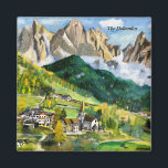 Das Dolomiten-Magnet Magnet<br><div class="desc">Die Dolomiten sind eine gewaltige Gebirgskette in den italienischen Alpen im Nordosten Italiens,  die sich über die Regionen Trentino-Südtirol,  Veneto und Friaul-Julisch Venetien erstreckt.</div>