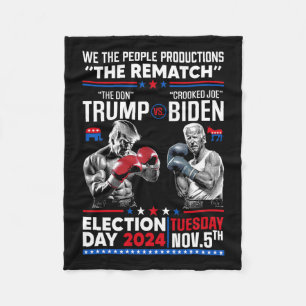 Das Don und Crooked Joe Biden - Pro Trump Fleecedecke