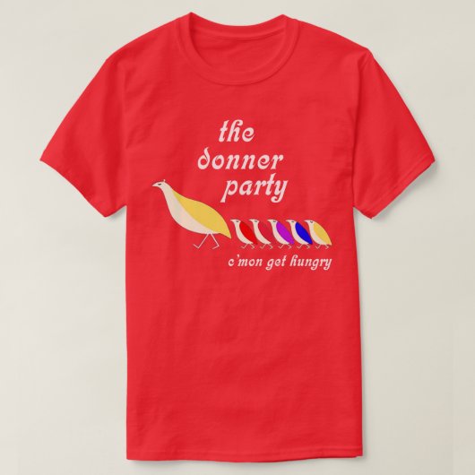 Das Donner-Party Cmon Hunger bekommt T-Shirt (Design vorne)
