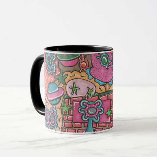 Das Doodle-System Tasse (Vorderseite Links)