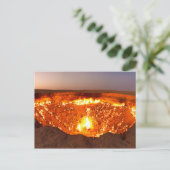 Das Door to Hell Erdgasfeld in Derweze Postkarte (Stehend Vorderseite)