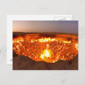 Das Door to Hell Erdgasfeld in Derweze Postkarte (Vorne/Hinten)