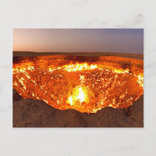 Das Door to Hell Erdgasfeld in Derweze Postkarte (Vorderseite)