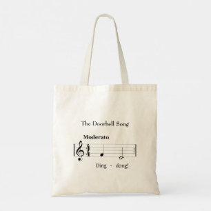 Das Doorbell Song Humors Music Score Tragetasche