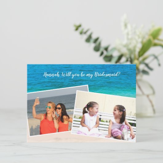 Das doppelte Foto wird meine überdachten Karte sei (Stehend Vorderseite)