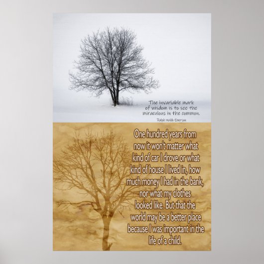 Das doppelte Poster des Denkens (Vorne)