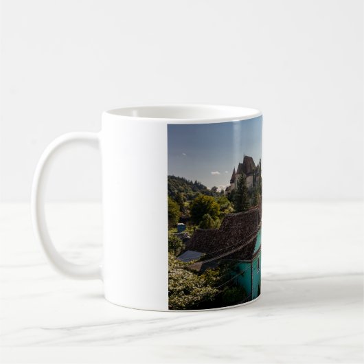 Das Dorf Birthälm in Rumänien Kaffeetasse (Links)