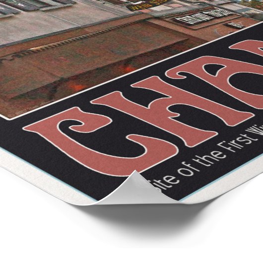 Das Dorf Chamonix - BonW Poster (Ecke)