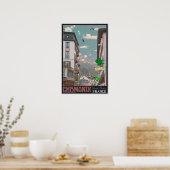 Das Dorf Chamonix - BonW Poster (Küche)