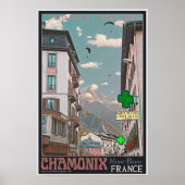 Das Dorf Chamonix - BonW Poster (Vorne)