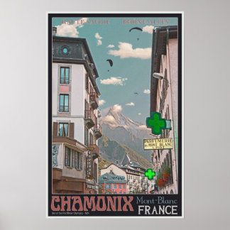 Das Dorf Chamonix - BonW Poster
