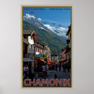 Das Dorf Chamonix Poster