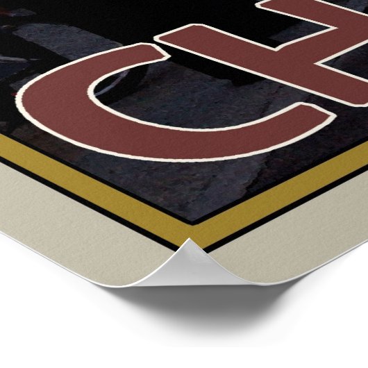 Das Dorf Chamonix Poster (Ecke)