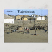 Das Dorf Erbent in Turkmenistan Postkarte (Vorderseite)