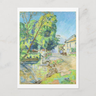 Das Dorf (pastellfarben auf dem Papier) Postkarte