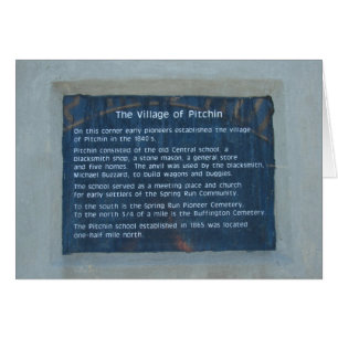 Das Dorf Pitchin, Iowa