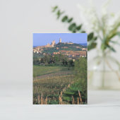 Das Dorf San Gimignano befindet sich in einem sanf Postkarte (Stehend Vorderseite)