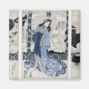Das Dorf von Yatsuhashi bei Okasaki Magnet