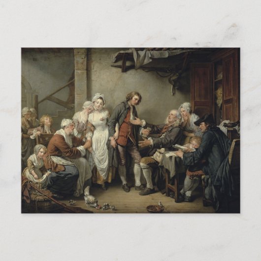 Das Dorfabkommen von 1761 Postkarte (Vorderseite)