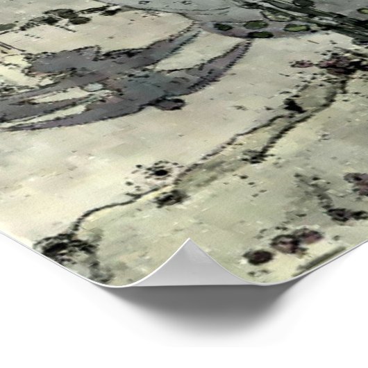 Das Dove-Cot by the Sea von Jessie King (1905) Poster (Ecke)