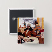 Das Downhill Club Werbeplakat Button (Vorne & Hinten)